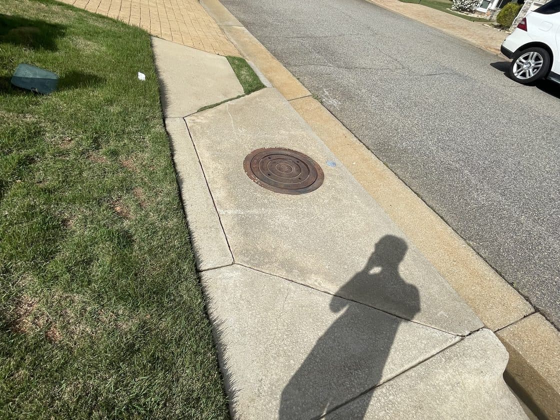 After driveway cleaning by Team Clean in the Columbus GA area